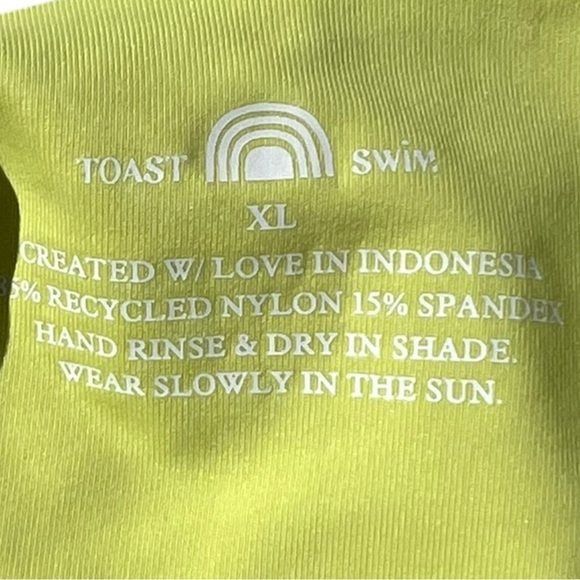 🌻NEW w/tags Free People x Toast Signature Skimpy Bikini Bottom in Daiquiri XL - Picture 10 of 14